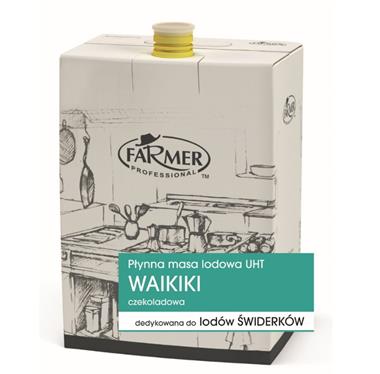 Masa lodowa płynna do świderków o smaku czekoladowym WAIKIKI UHT 5kg - Agrocomex